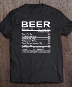 Beer Nutrition t shirt Ad