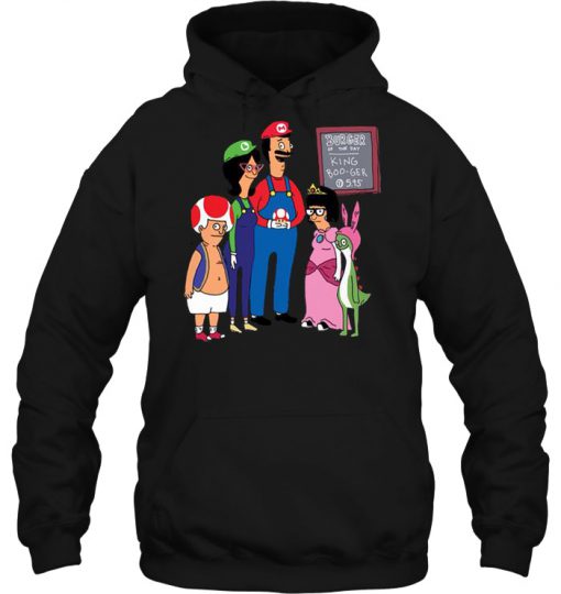 Bob’s Burgers And Mario hoodie Ad