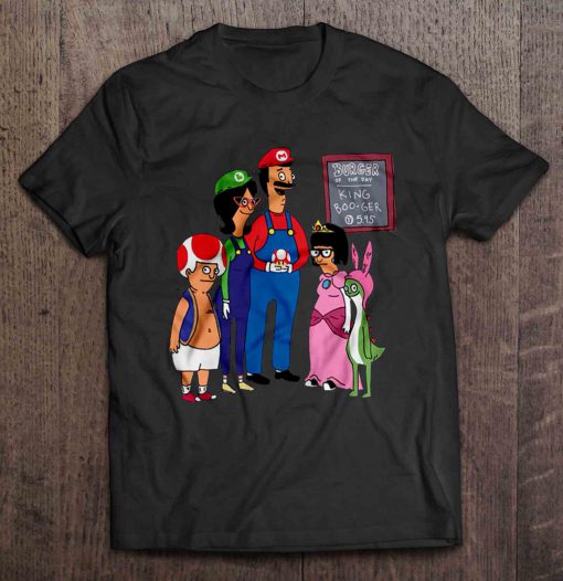 Bob’s Burgers And Mario t shirt Ad