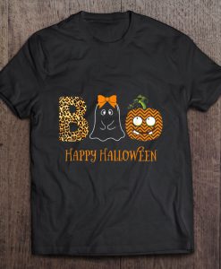 Boo Happy Halloween Ghost t shirt Ad