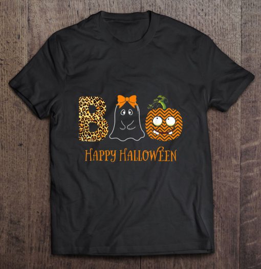 Boo Happy Halloween Ghost t shirt Ad