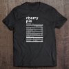 Cherry Pie Nutrition t shirt Ad