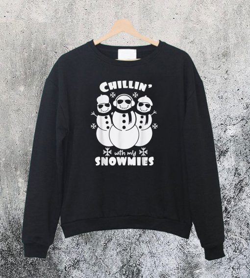 Chillin’ With My Snowmies Christmas Sweatshirt Ad