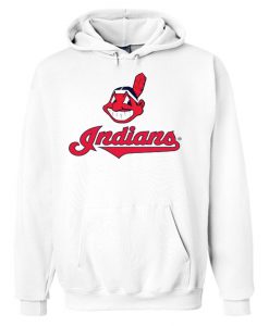 Cleveland Indians White Hoodie Ad