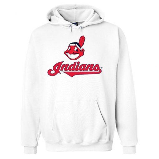 Cleveland Indians White Hoodie Ad