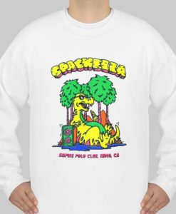 Coachella Dinosaur Graphic Art sweatshirt Ad