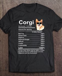 Corgi Nutrition t shirt Ad