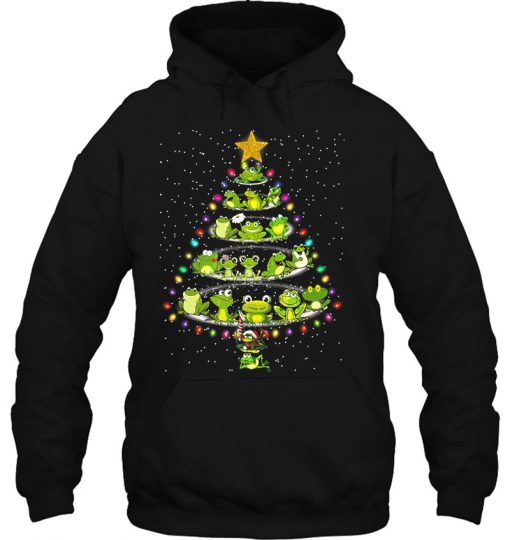 Cute Frog Christmas Tree hoodie Ad