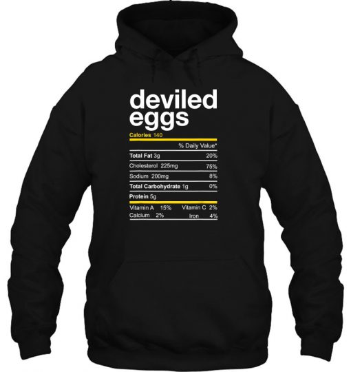 Deviled Egg Nutrition Facts hoodie Ad