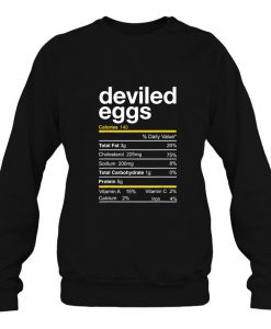 Deviled Egg Nutrition Facts sweatshirt Ad