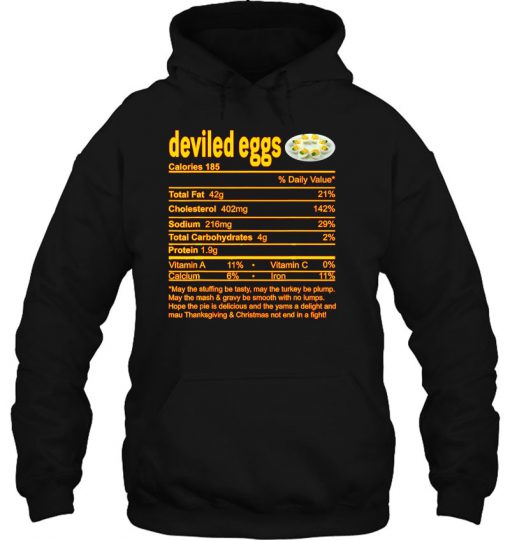 Deviled Eggs Nutritional Facts hoodie Ad