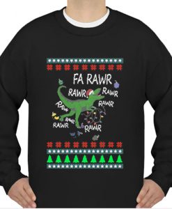 Dinosaur Christmas Fa Rawr Rawr sweatshirt Ad