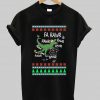 Dinosaur Christmas Fa Rawr Rawr t shirt Ad