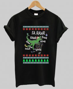 Dinosaur Christmas Fa Rawr Rawr t shirt Ad