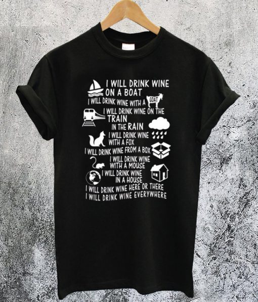 Dr. Seuss Wine Parody T-Shirt Ad