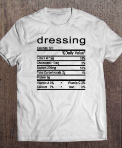 Dressing Nutrition t shirt Ad