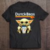 Dutch Bros Coffee Star War Baby Yoda T-SHIRTNNT