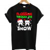 Flossing Through The Snow Christmas t shirt Ad