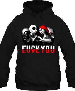 Fuck You Love You Jack And Sally hoodie Ad
