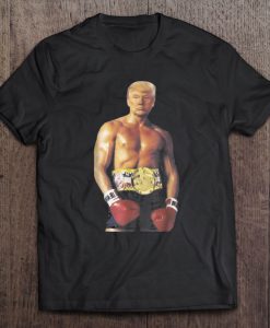 Funny Boxer Trump t shirt Ad
