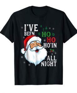 Funny Xmas Santa Claus Ho Shirt Ad