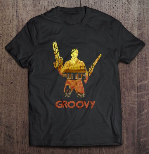 Groovy – Ash Williams t shirt Ad