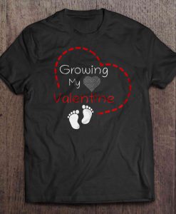 Growing My Valentine Heart t shirt Ad