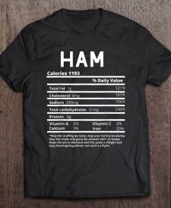 Ham Nutrition t shirt Ad