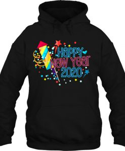 Happy New Year 2020 Fireworks Version hoodie ad