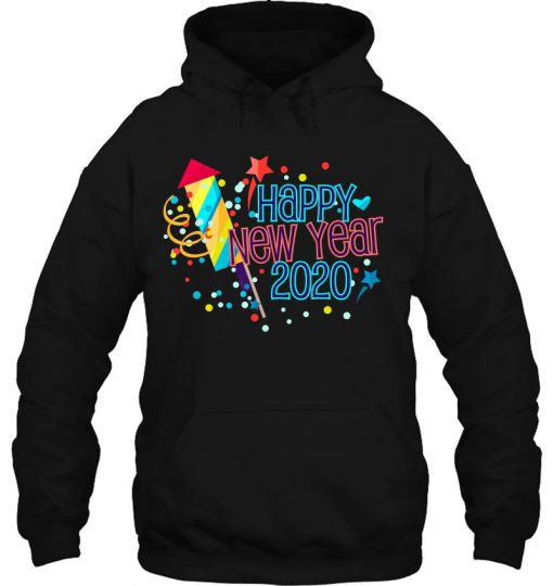 Happy New Year 2020 Fireworks Version hoodie ad