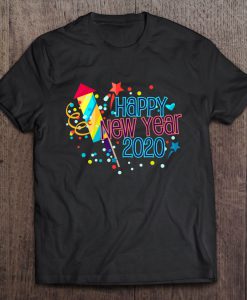Happy New Year 2020 Fireworks Version t shirt Ad