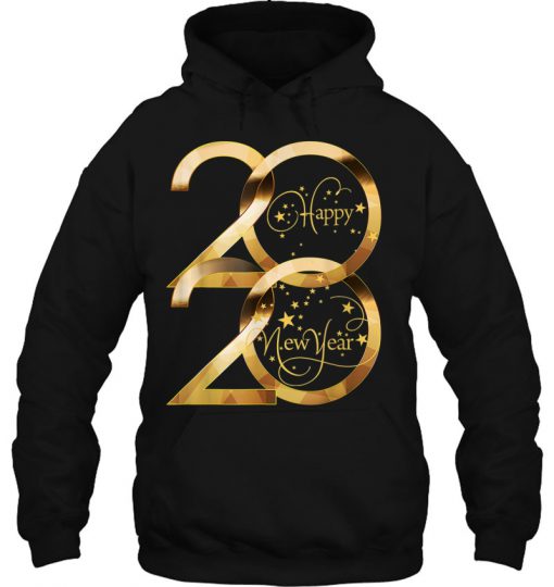 Happy New Year 2020 Gold Version hoodie Ad