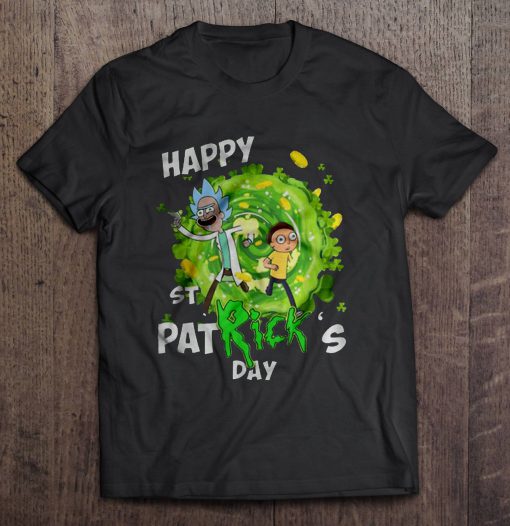 Happy St Patrick’s Day Rick And Morty t shirt Ad