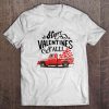 Happy Valentines Y’all Red Car With Heart t shirt Ad