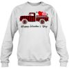 Happy Valentine’s Day Plaid Red Car With Heart sweatshirt Ad