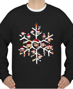 Harry Potter Chibi Character Snow Christmas sweatshirt Ad