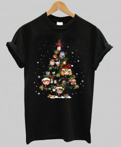 Harry Potter Chibi Characters Christmas Tree Shirt Ad