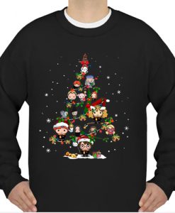 Harry Potter Chibi Characters Christmas Tree sweatshirt Ad