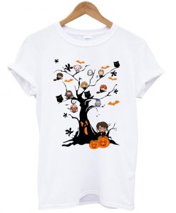 Harry Potter characters on the tree Halloween shirt Ad