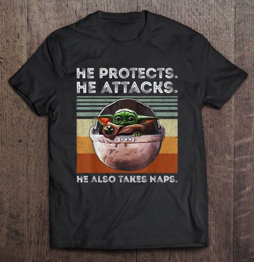 He Protects He Attacks t shirt Ad