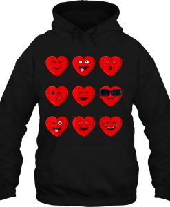 Heart Emojis Emoticons hoodie Ad