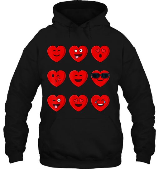 Heart Emojis Emoticons hoodie Ad