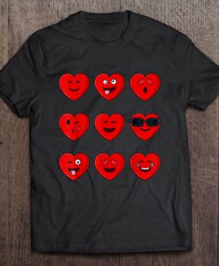 Heart Emojis Emoticons t shirt Ad