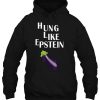 Hung Like Epstein Eggplant hoodie Ad