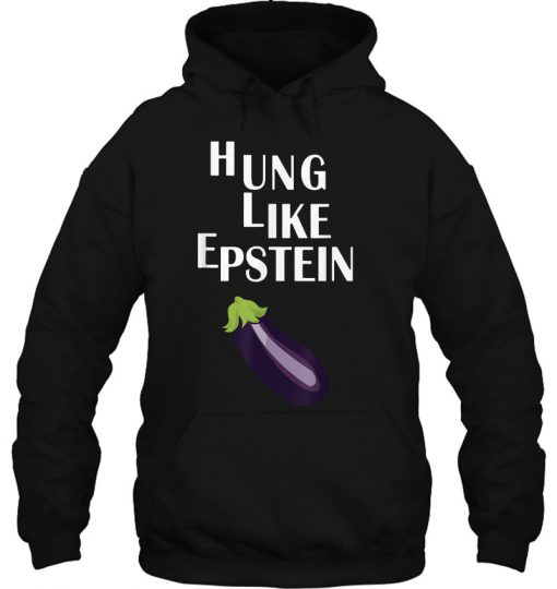 Hung Like Epstein Eggplant hoodie Ad