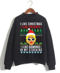 I Like Christmas, I Like Presents sweatshirt Ad