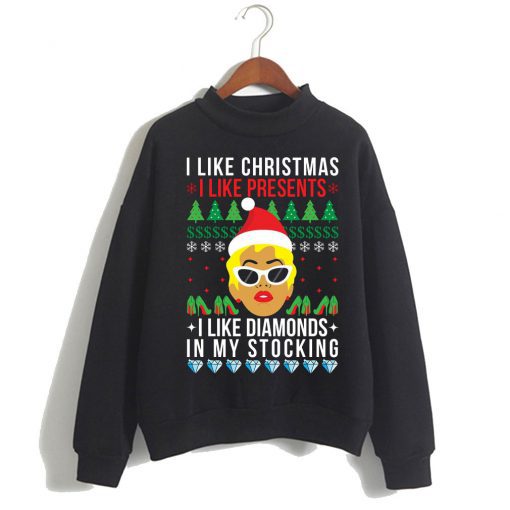 I Like Christmas, I Like Presents sweatshirt Ad