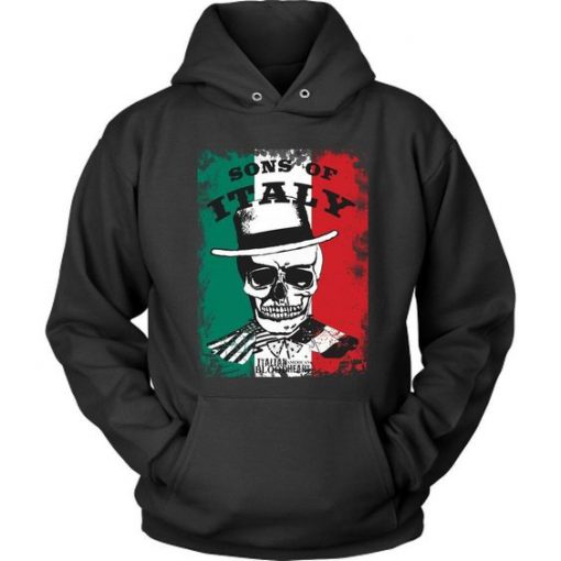 Italian Black Hoodie Ad