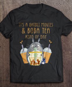 It’s A Ghibli Movies & Boba Tea t shirt Ad