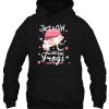Just A Girl Who Loves Frogs Floral hoodie Ad